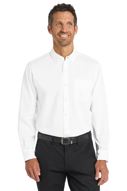 Long Sleeve Button Down Shirt (Port Authority S663) - embroidered left chest logo