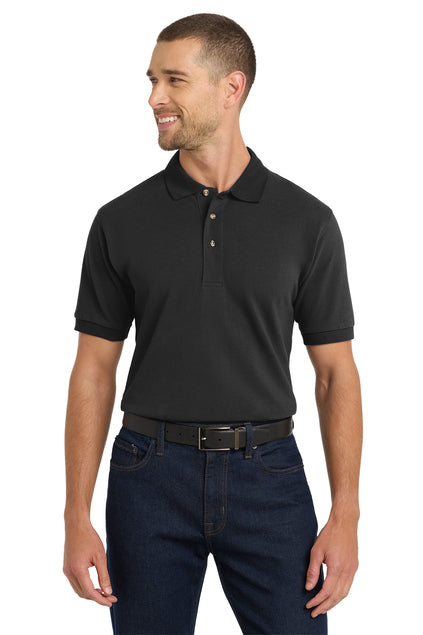 Polo Shirt (Port Authority Heavyweight Cotton K420) - embroidered left chest logo